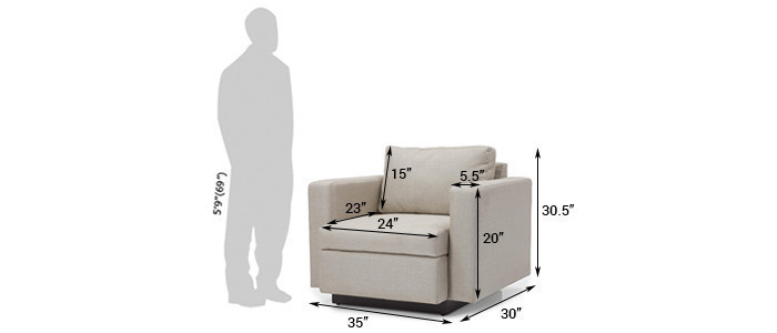 Hazard Fabric Sofa 6Seater